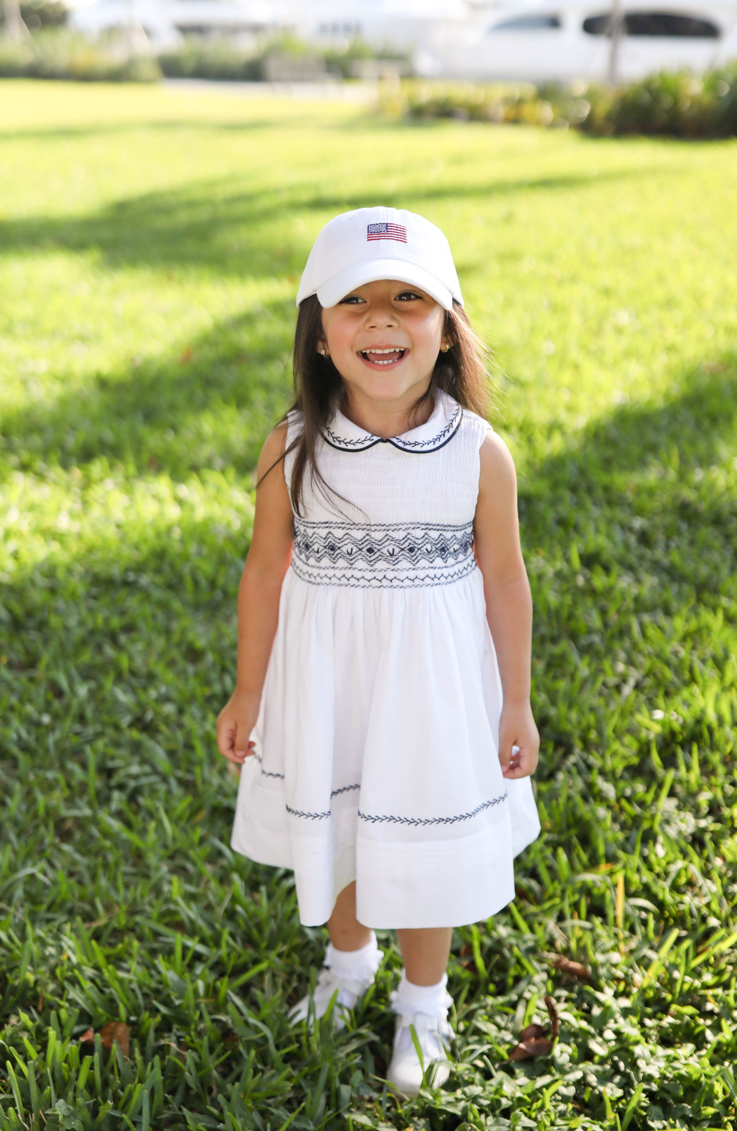 2026 American Flag Bow Baseball Hat: Youth (Ages 2-7)