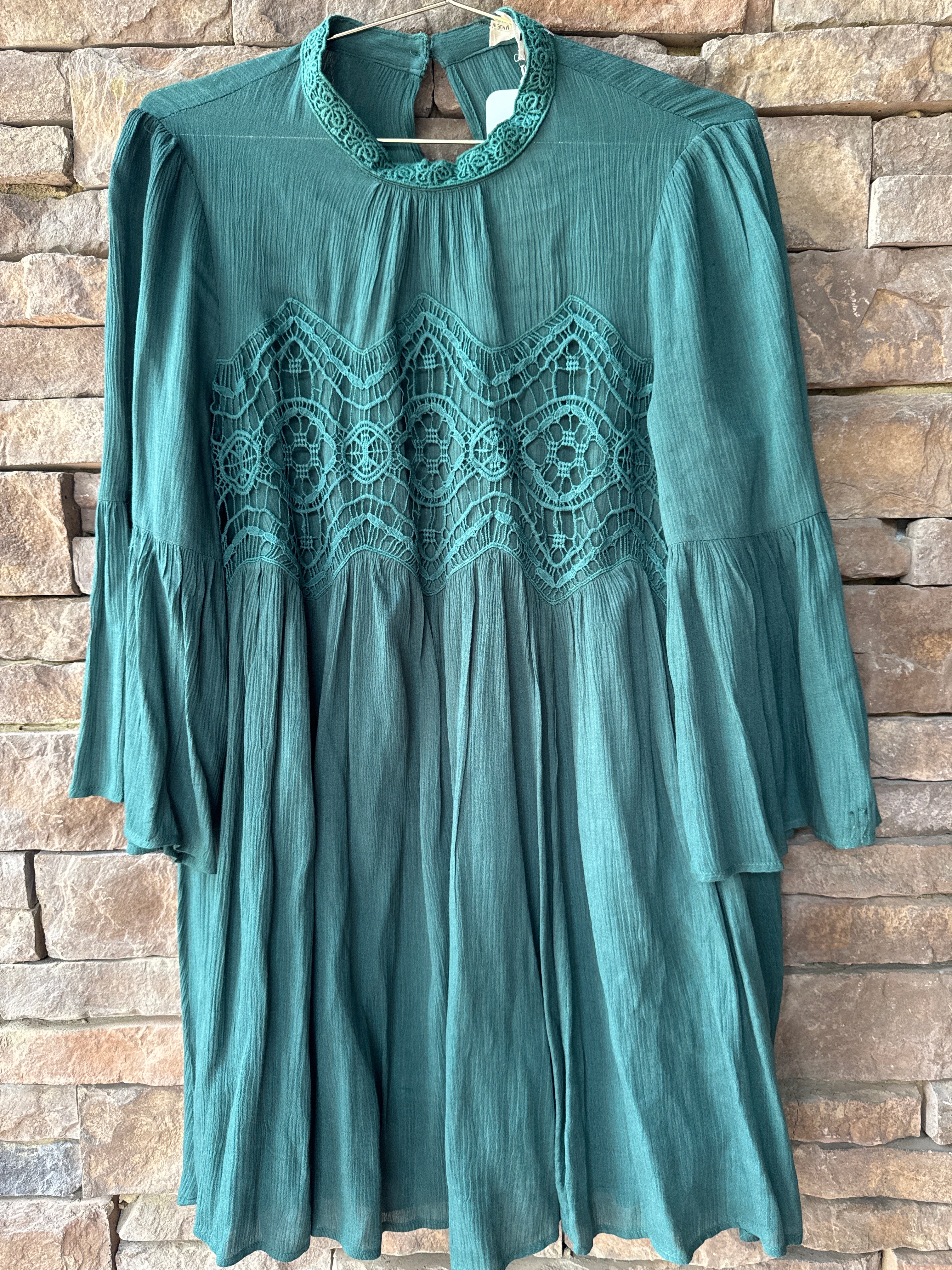 Entro Green Ls Dress L