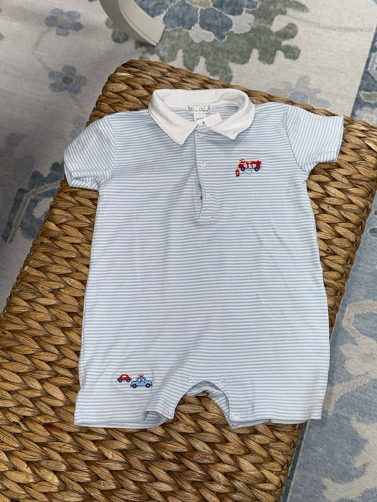 Kissy Kissy Emergency Vehicle Polo Romper 18-24m
