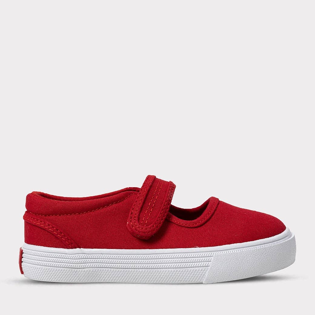 Jamie Girls Mary Jane Shoe: Red