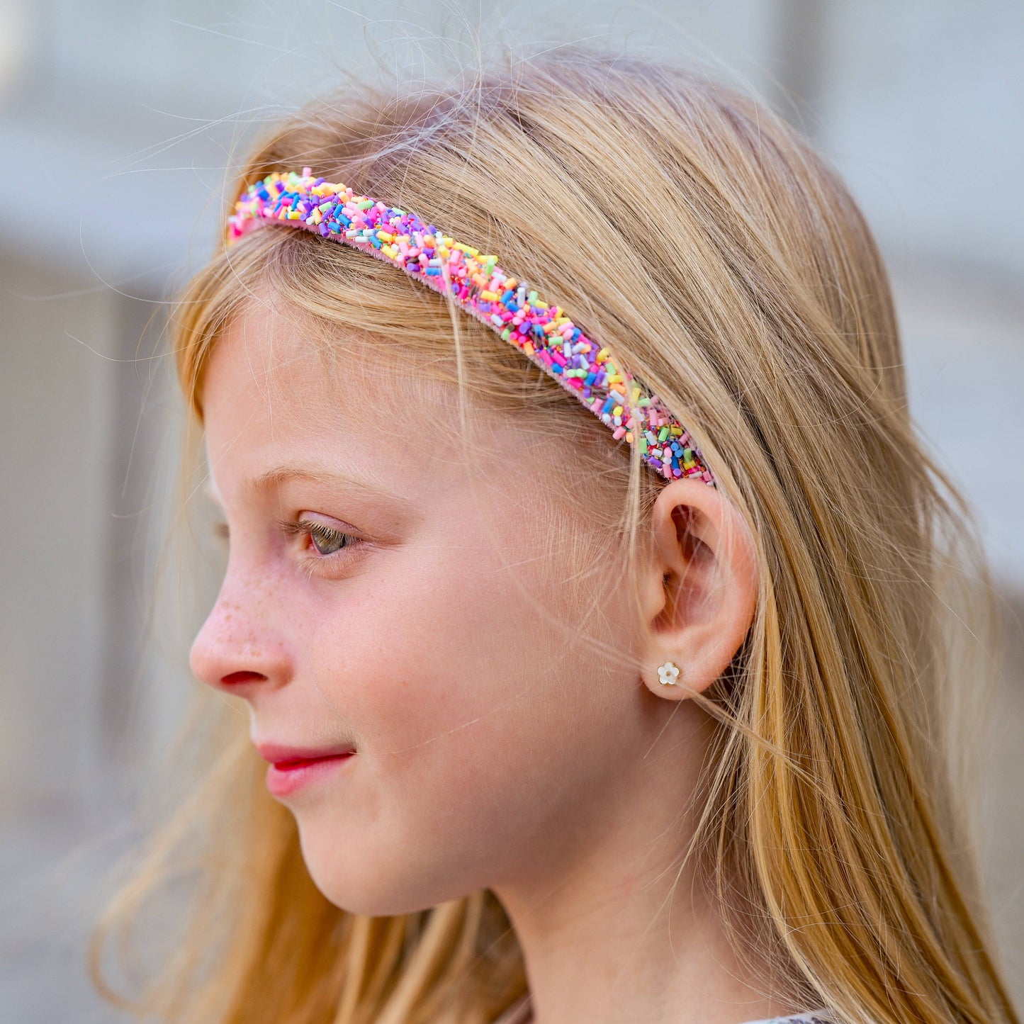 Thin Sprinkle Headband - Non Slip Hair Accessories for Kids: Rainbow