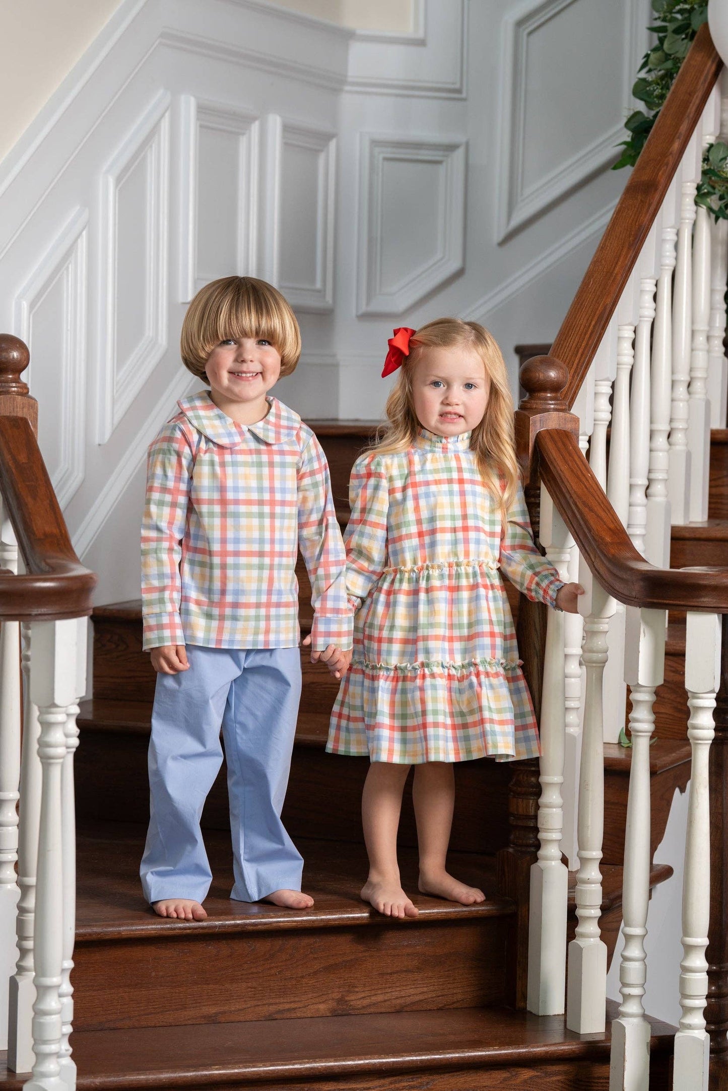Addison Harvest Gingham Dress