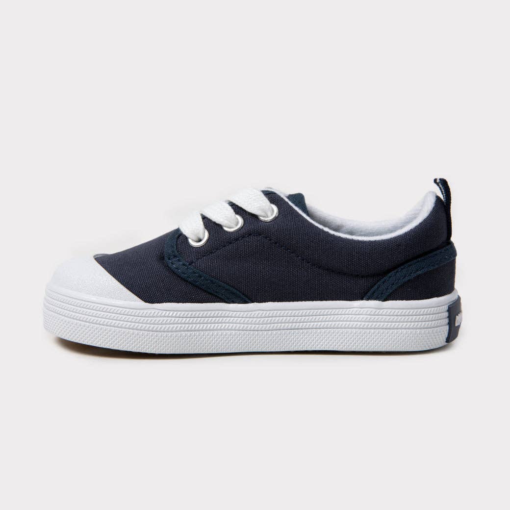 Shelby Boys Lace-Up Sneaker: Navy