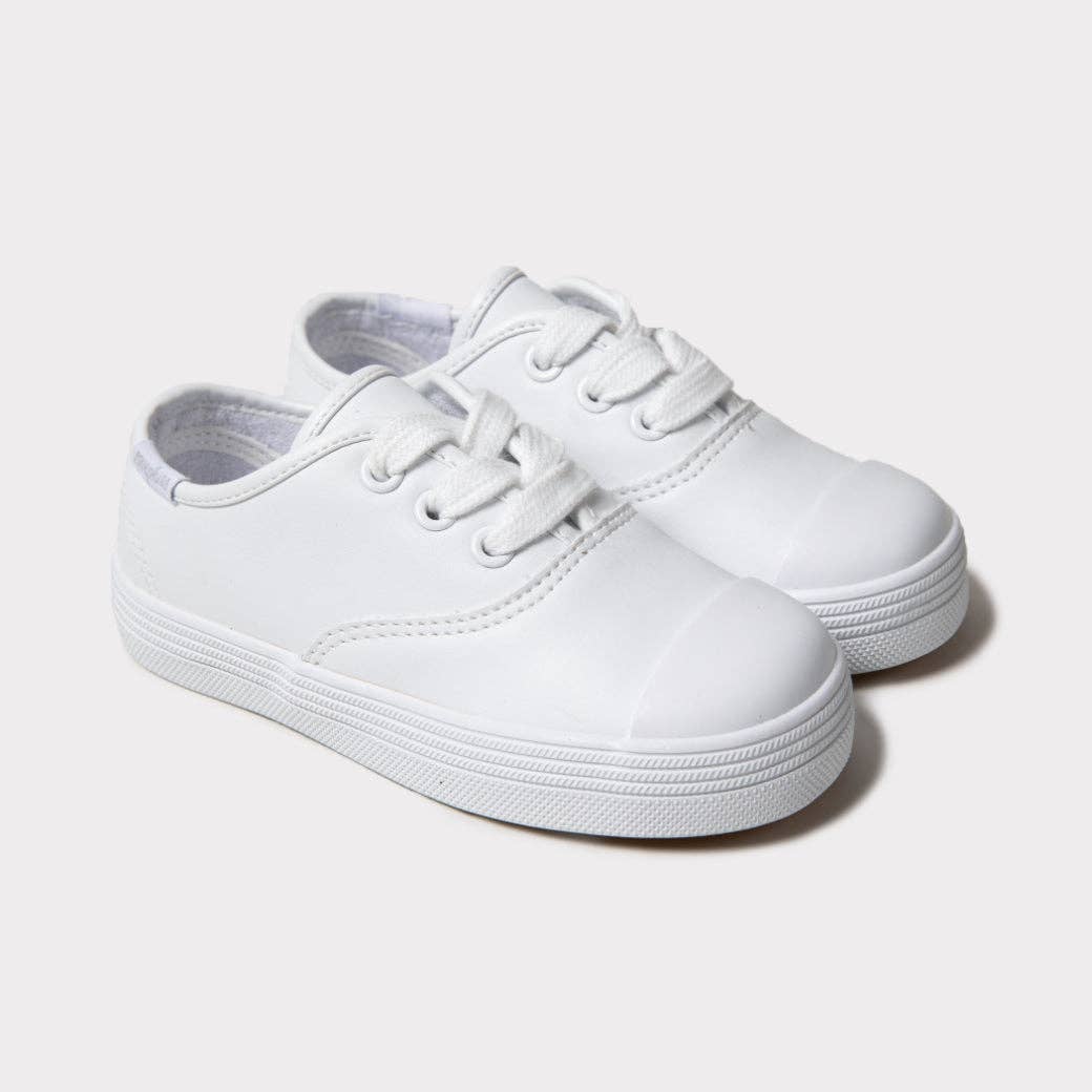 Hadley Girls Lace-Up Shoes: White