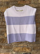Maeve Anthropologie Multi Purple Cap Sleeve Sweater S