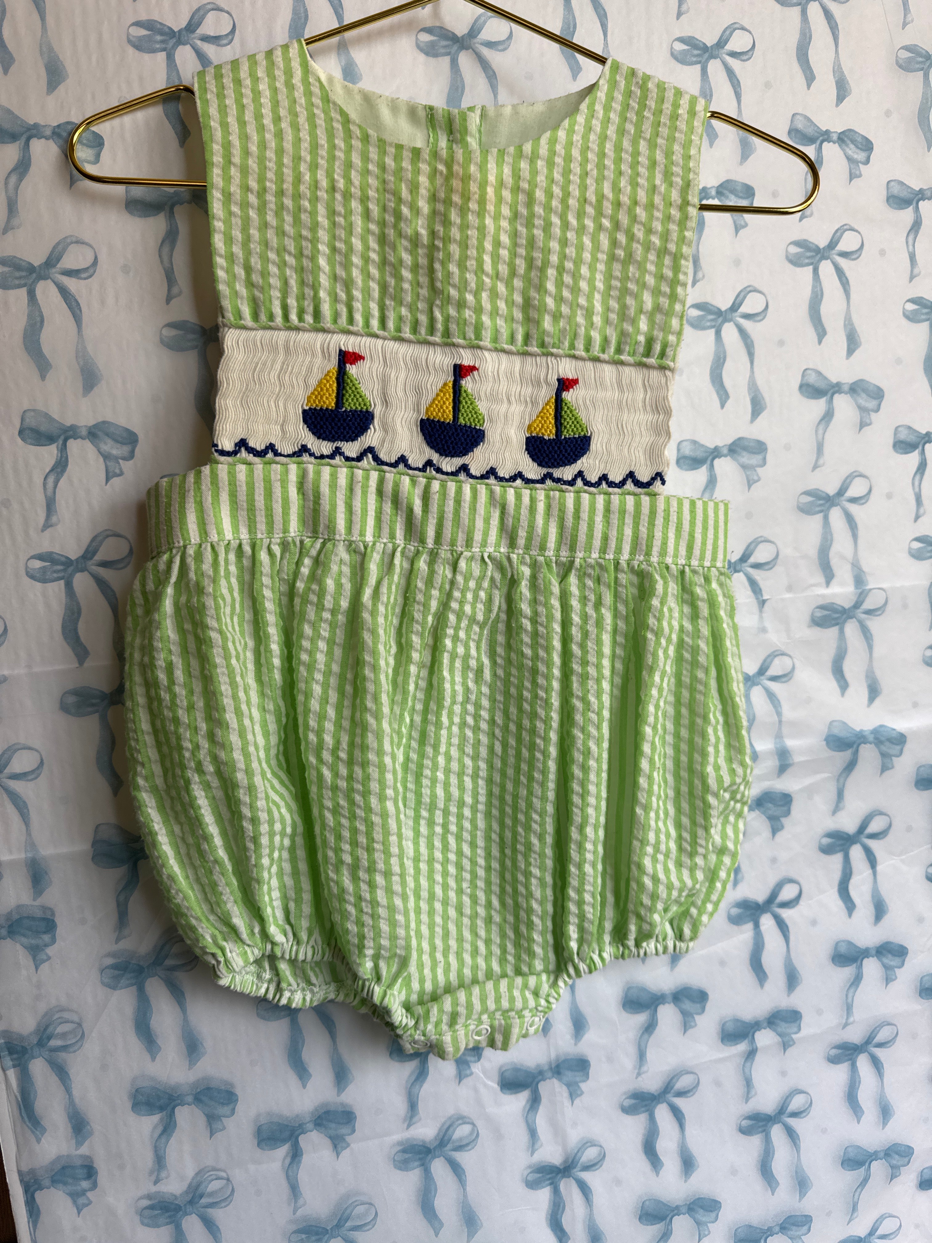 Southern Smocks Sailboat Bubble 18m