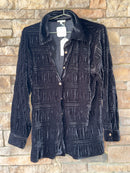 Jodifl Black Velvet Top L