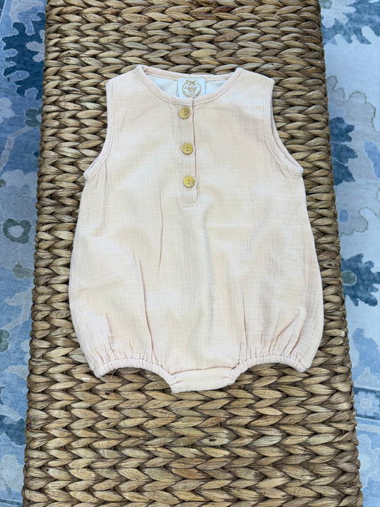 Southern Sass Smocks Peach Bubble 18M