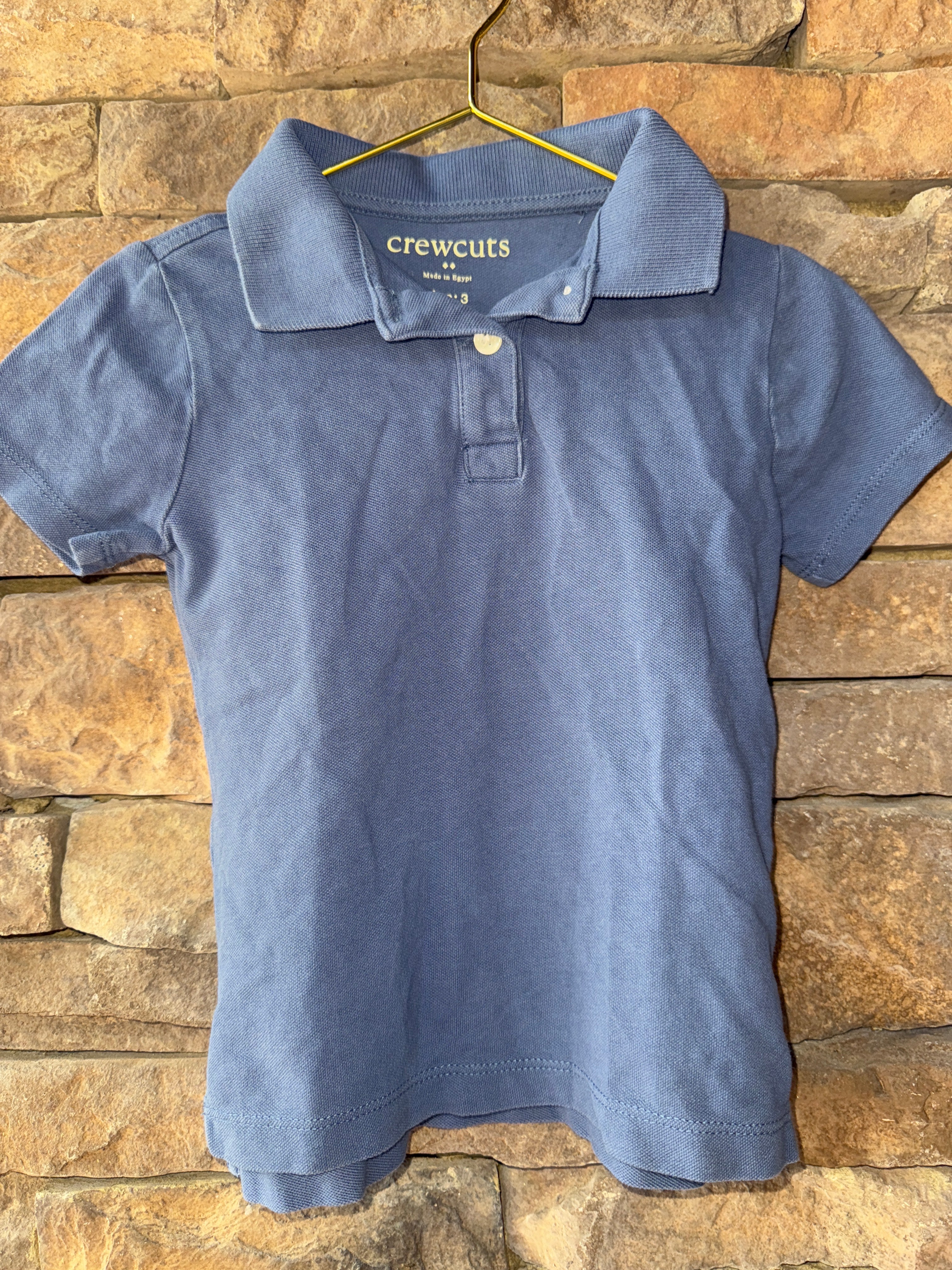 Crewcuts Blue Ss Polo 3