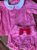 TBBC Pink Bow Cord Set 6-12m