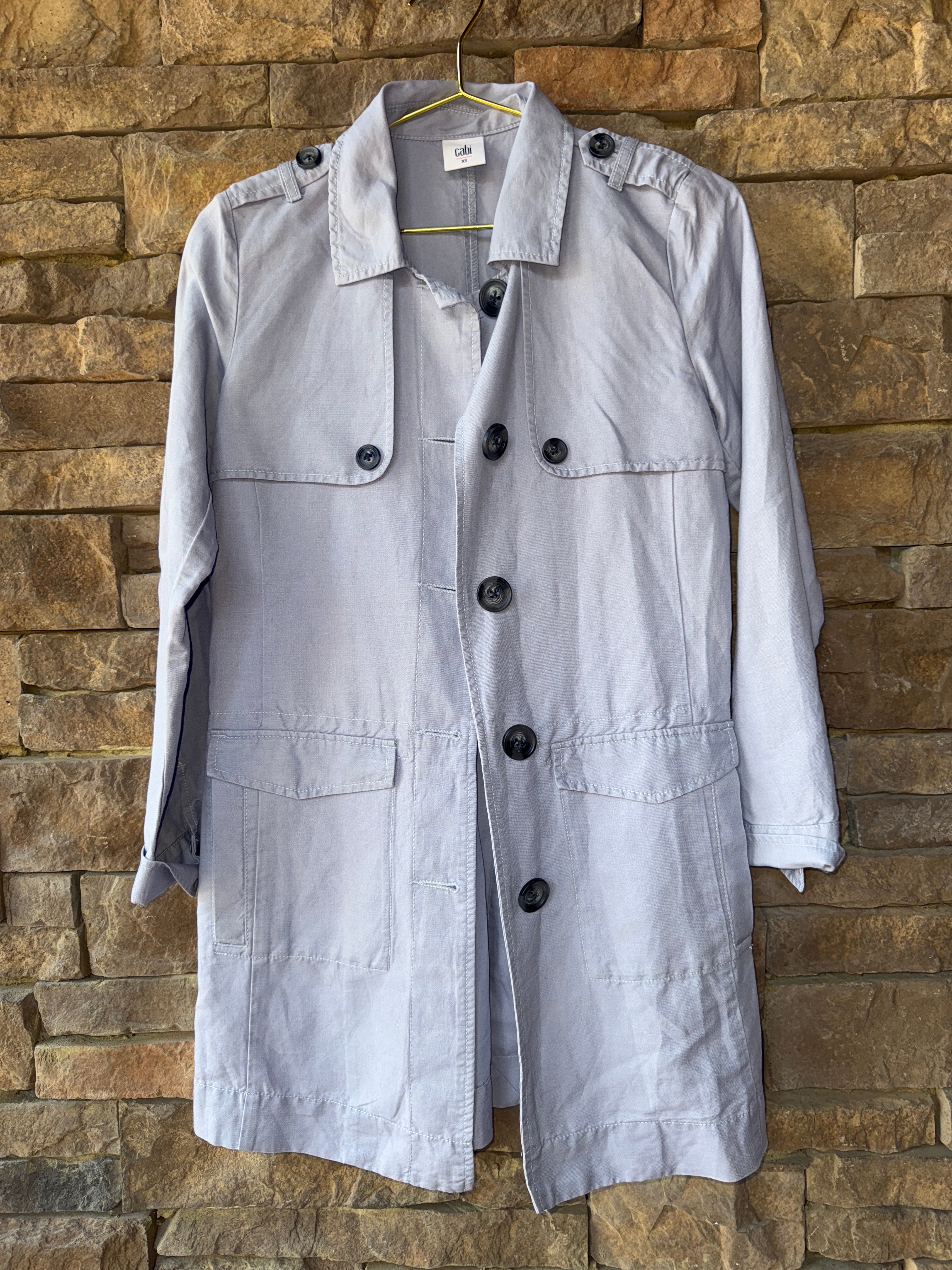 Cabi Grey Trench XS