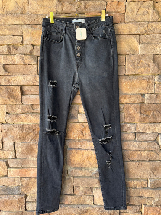 Flying Monkey Black Distressed Jean 28