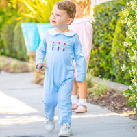 Boys Collar Romper - Nutcracker: 18M