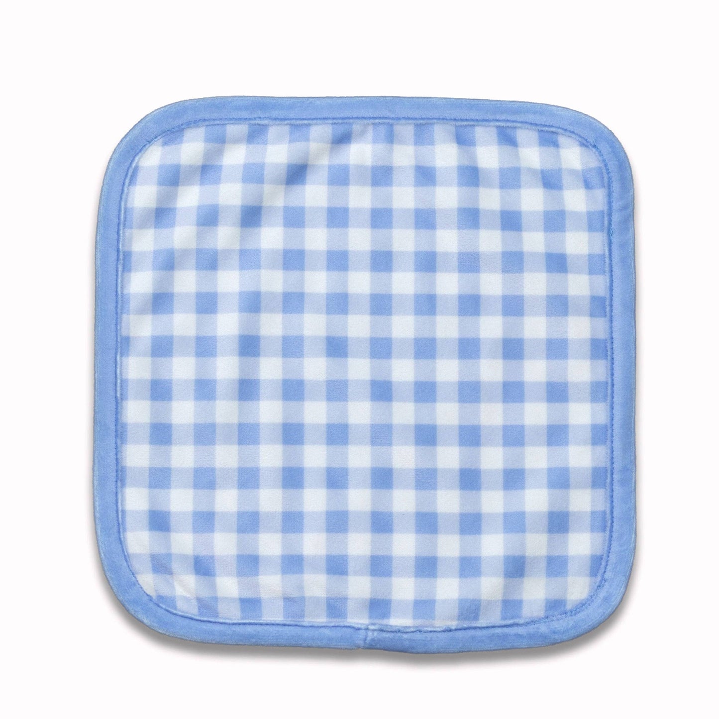 Bath Accessory Boys Wash Cloth - Blue Gingham