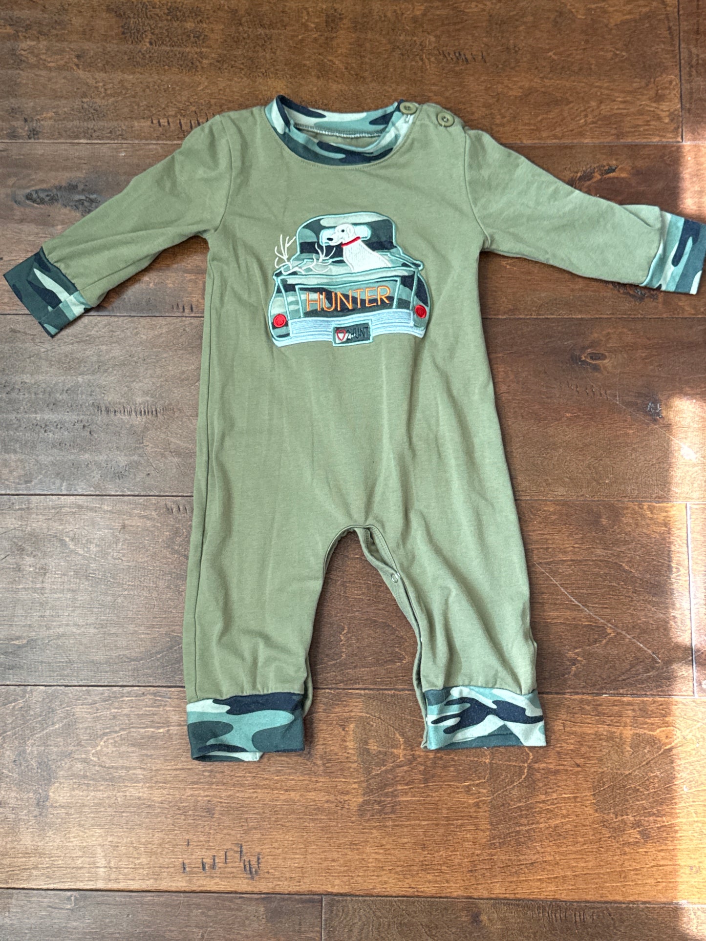 Honey Bean Camo Dog Ls Longall 18M