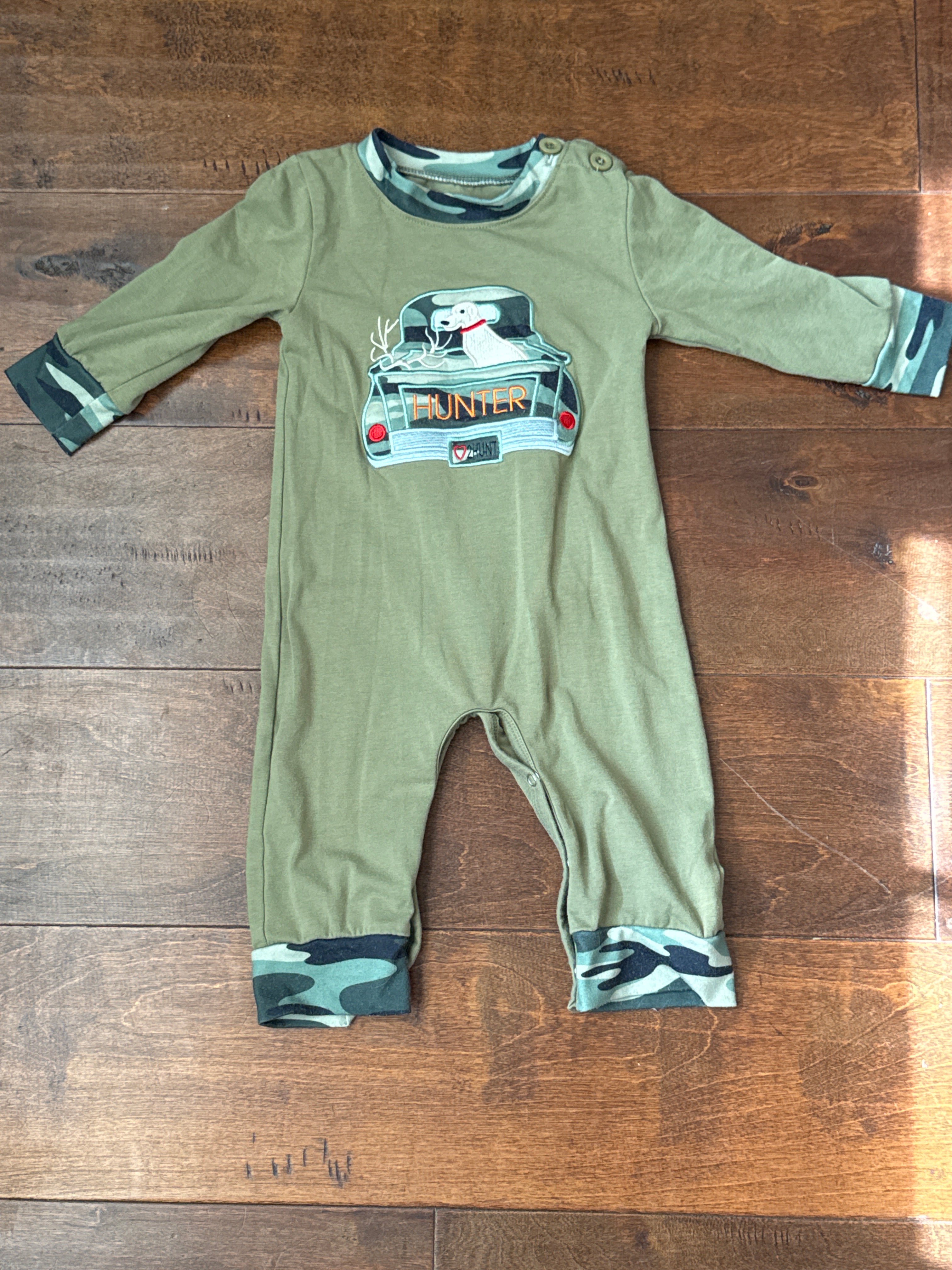 Honey Bean Camo Dog Ls Longall 18M