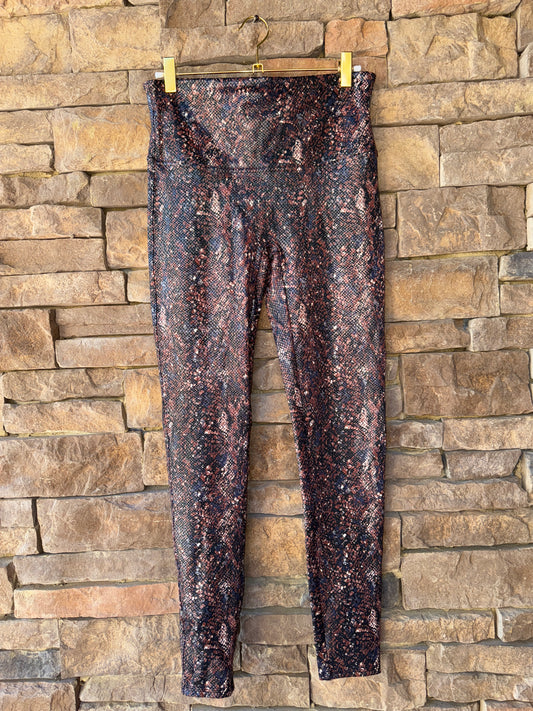 Spanx Snake Print Angle Length Legging Large
