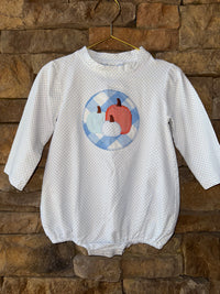 Southern Tators Pumpkin Dot Bubble 12M