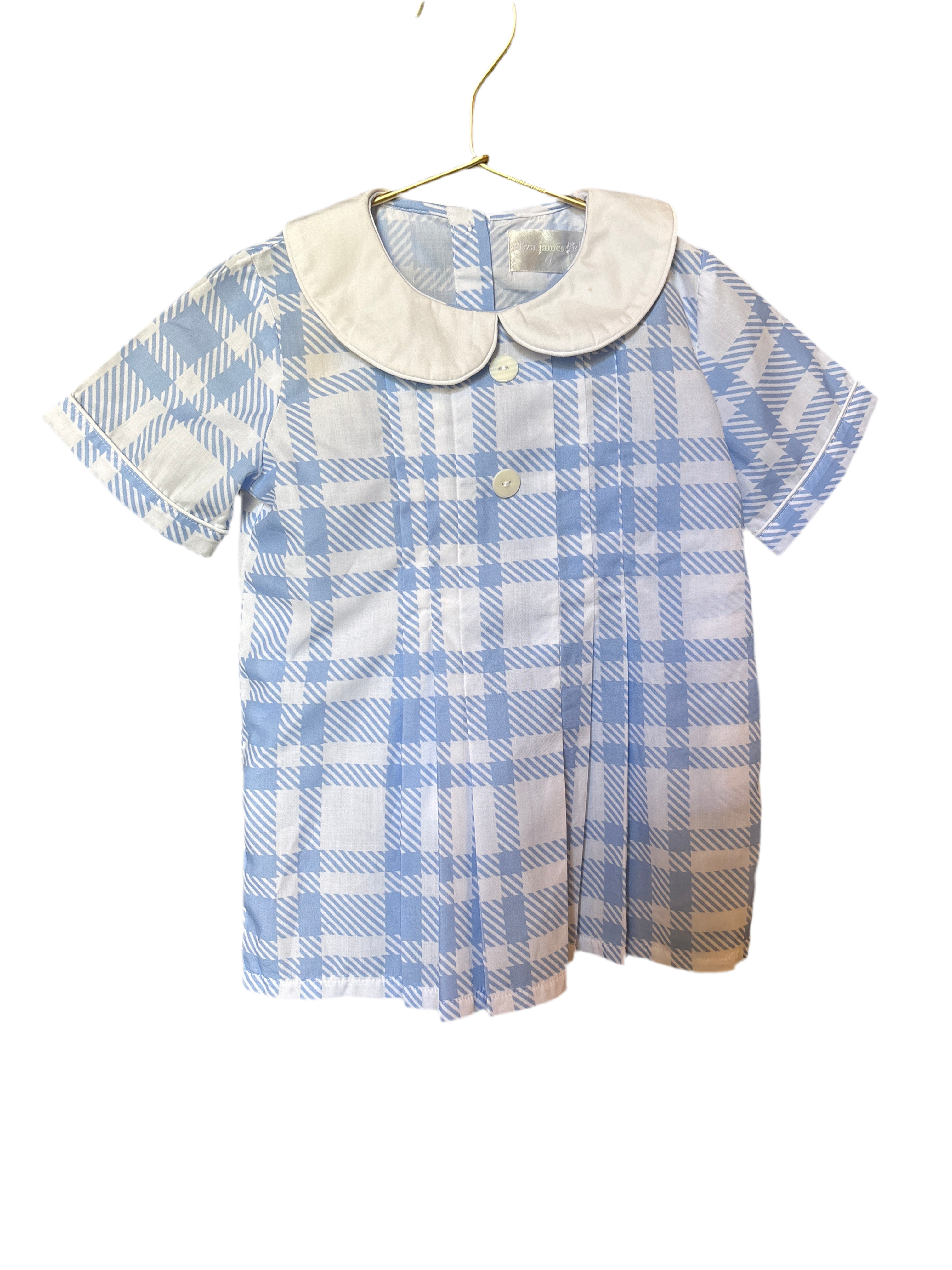 Eliza James two piece set Blue and white