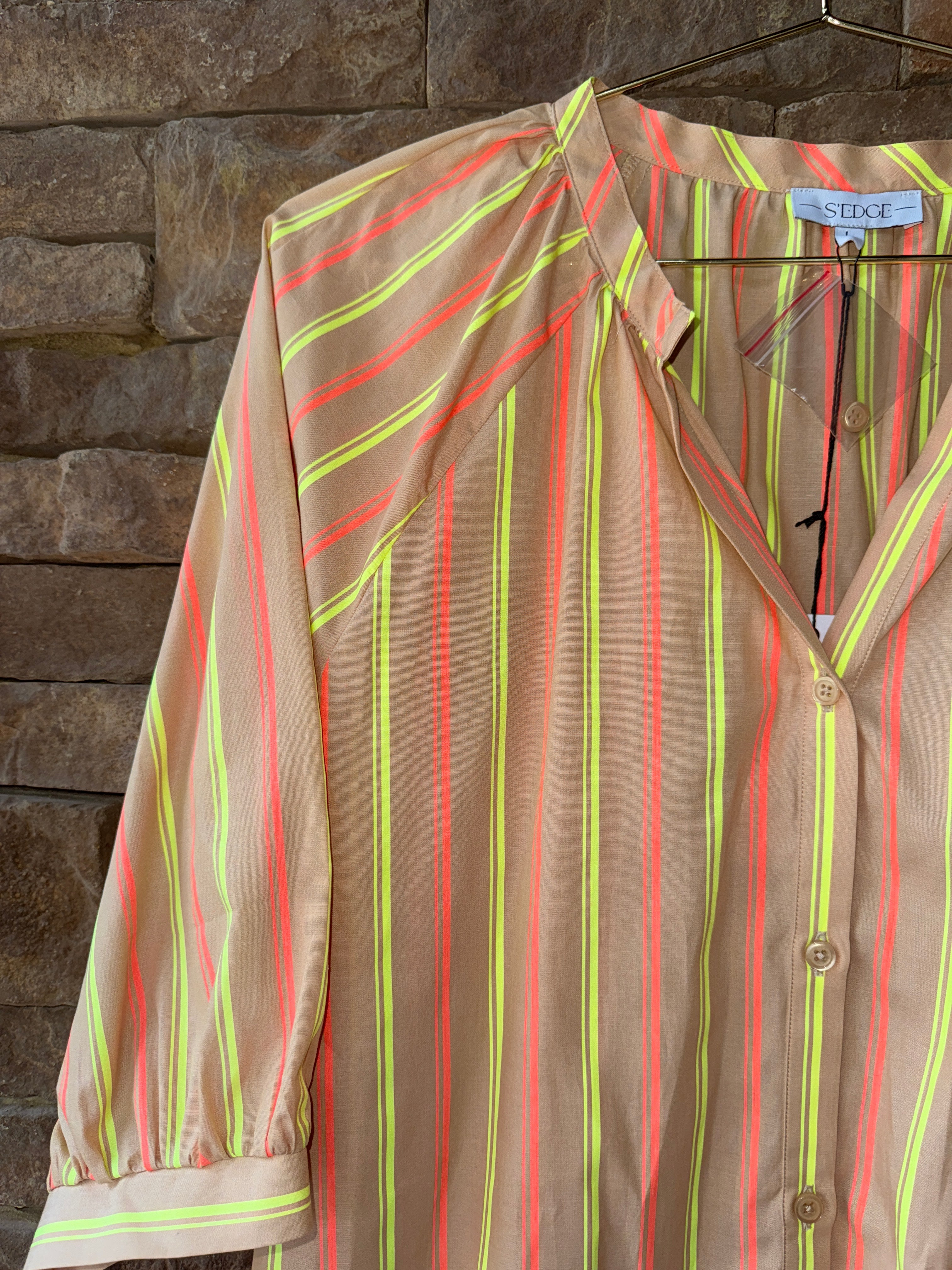 S'Edge Amanda Dress in Desert Stripe L