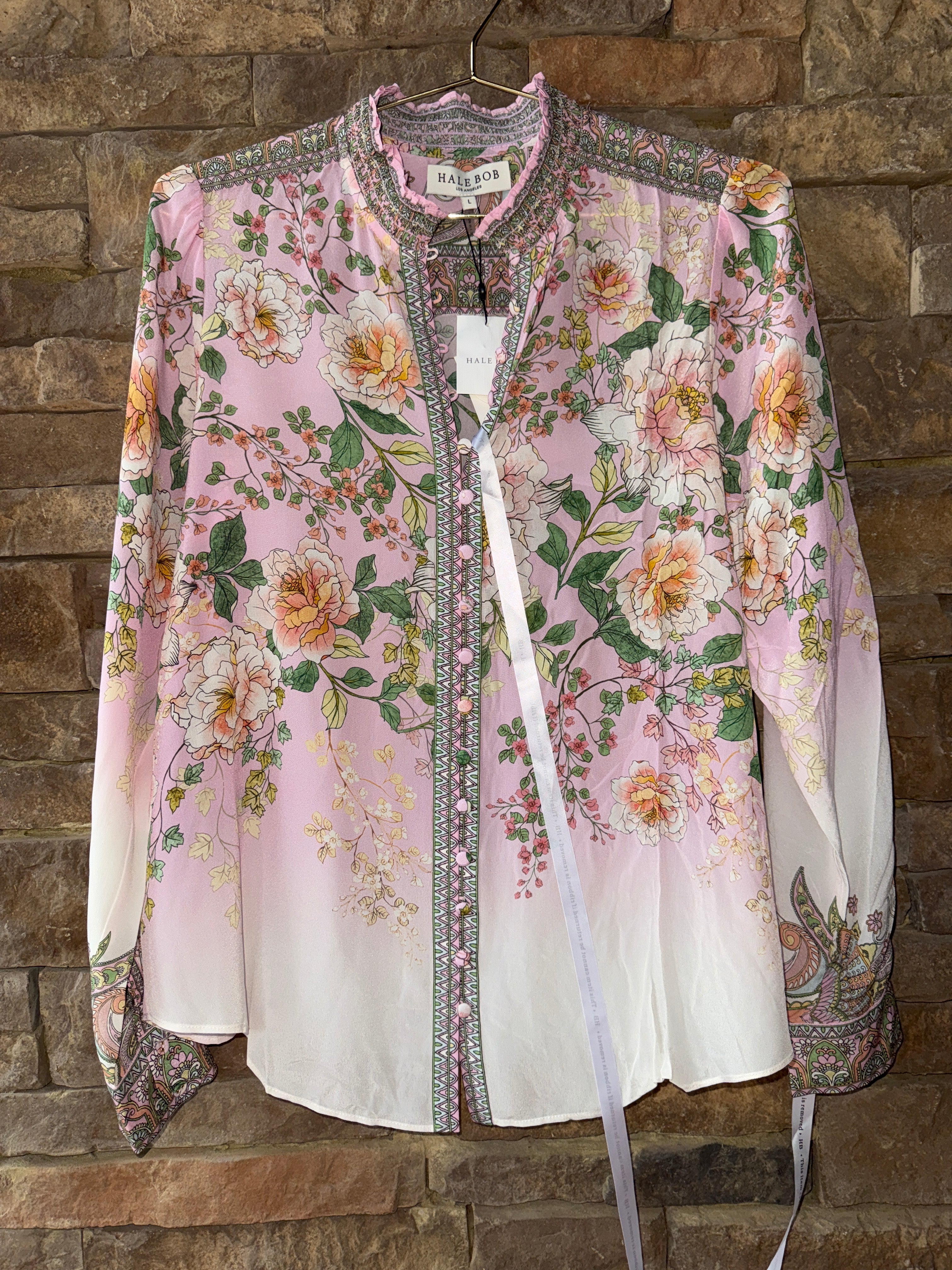 Hale Bob Hanna Top Pink L