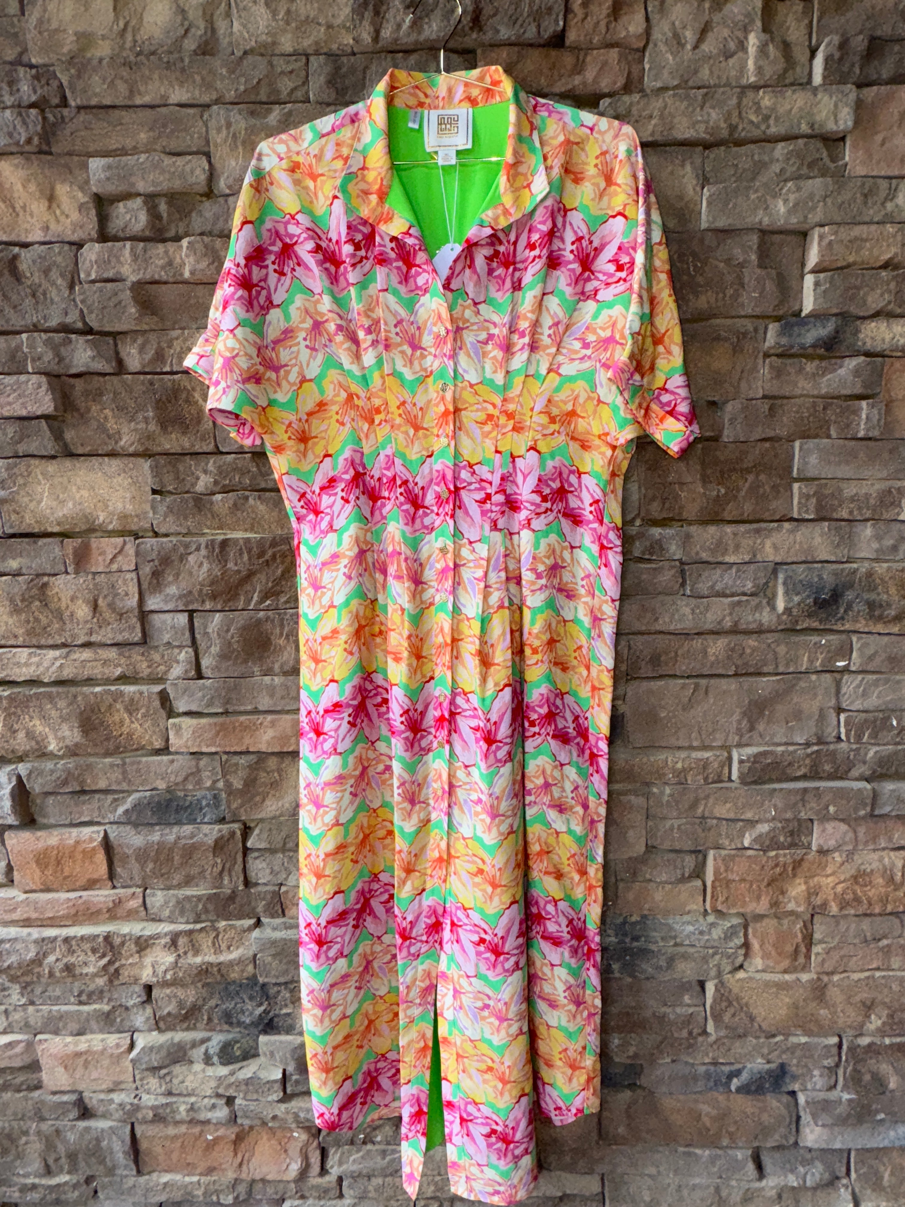 Emily McCarthy Georgia Dress in Azalea XL