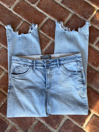 Wit & Wisdom Fray Hem Light Wash Denim 12