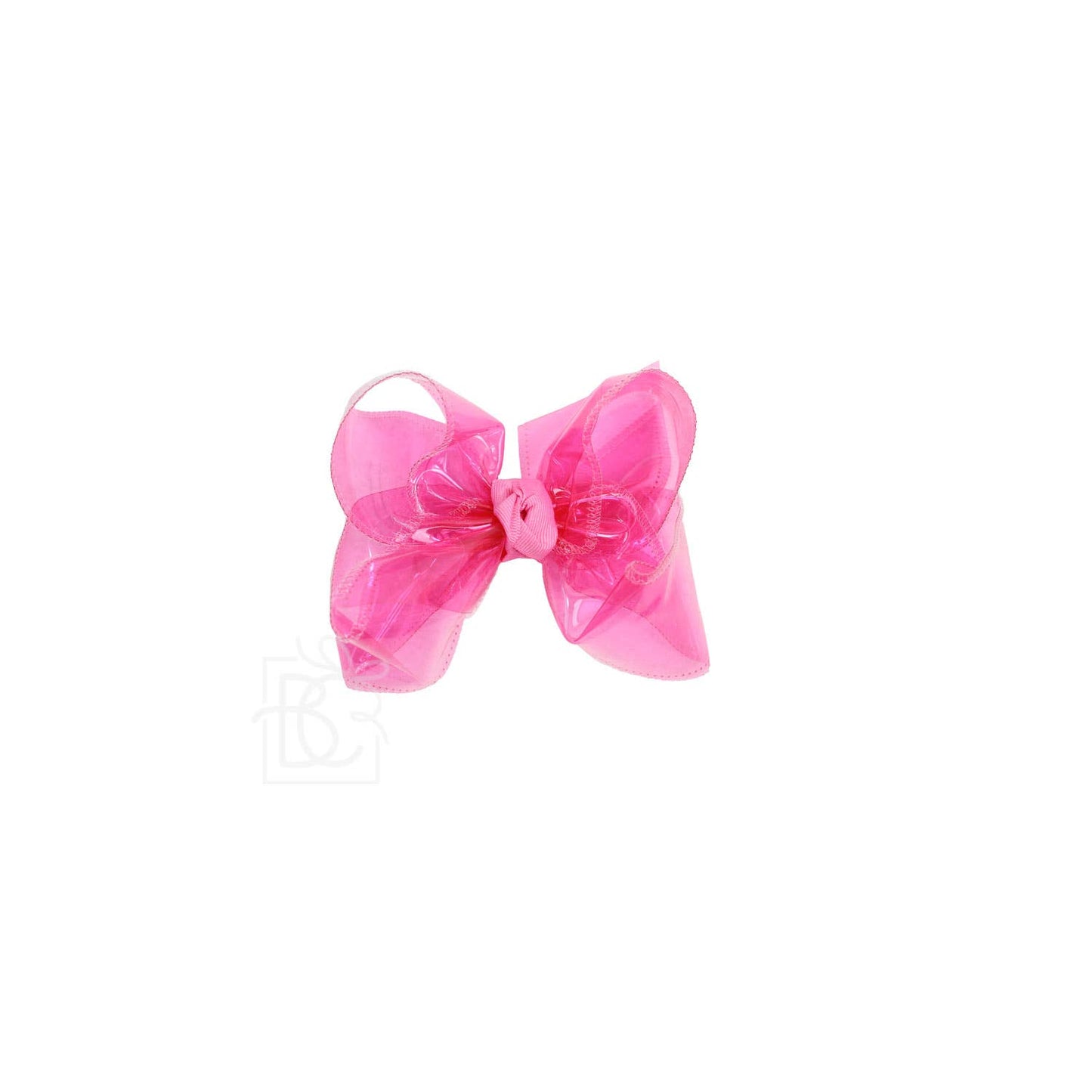 WATERPROOF BOWS ON ALLIGATOR CLIP: 4.5" Large - 1.5" Ribbon on Alligator Clip / BRIGHT YELLOW