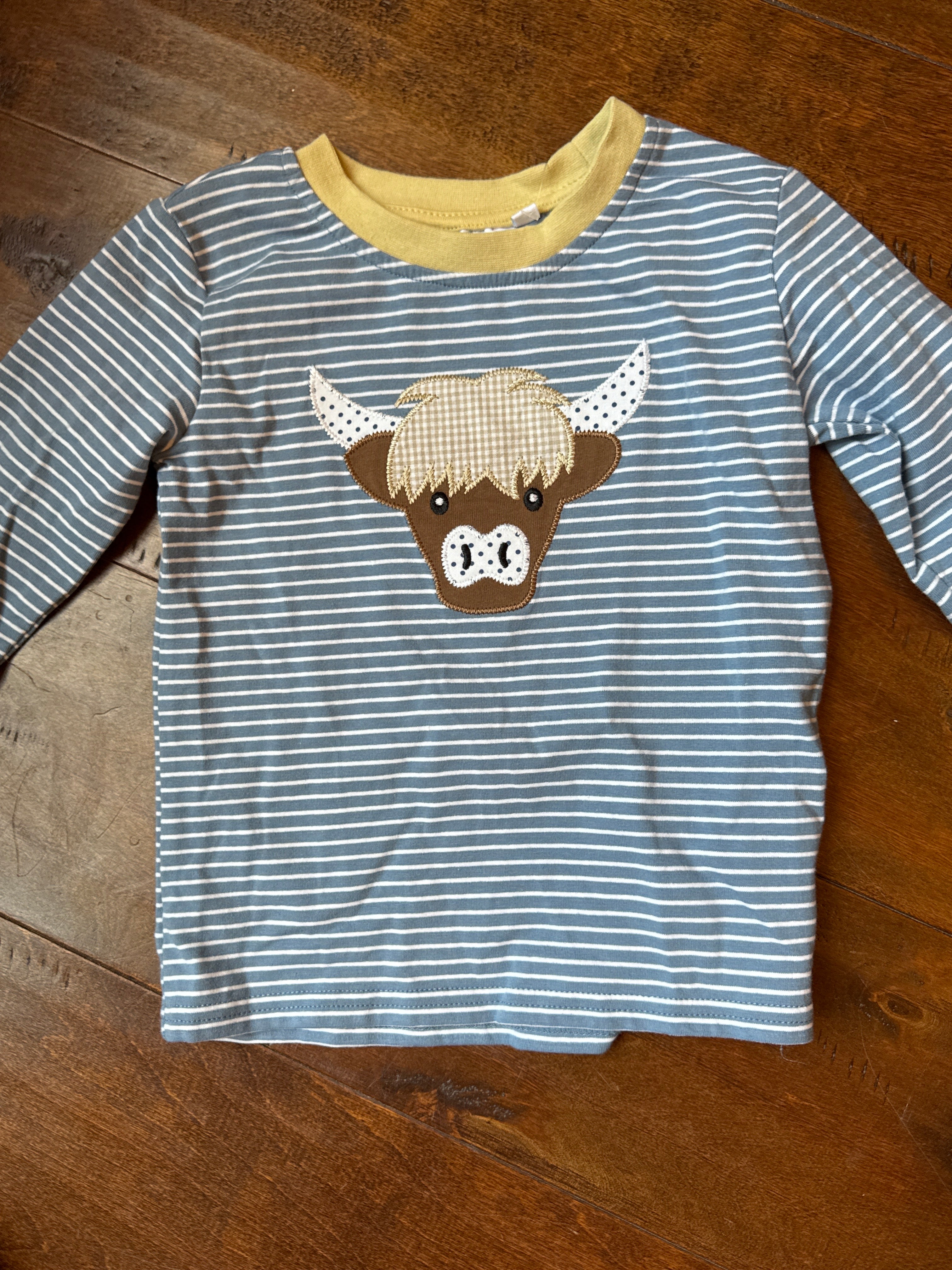 Trotter Street Cow Shirt 24M