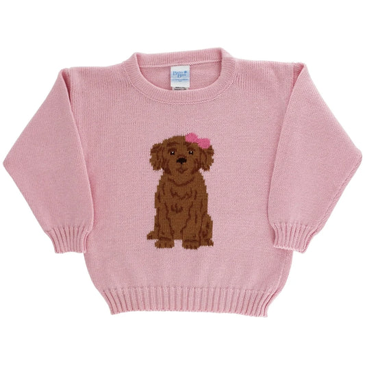 Pink Doodle Crew Neck Sweater