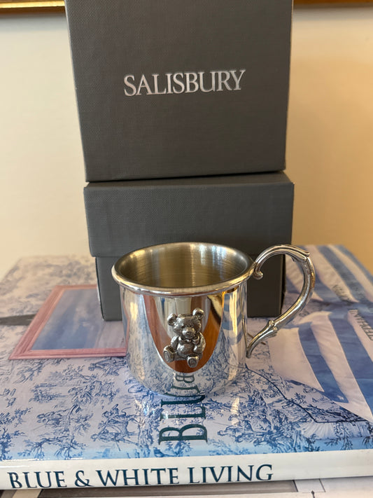 Salisbury Pewter Easton Teddy Bear Cup