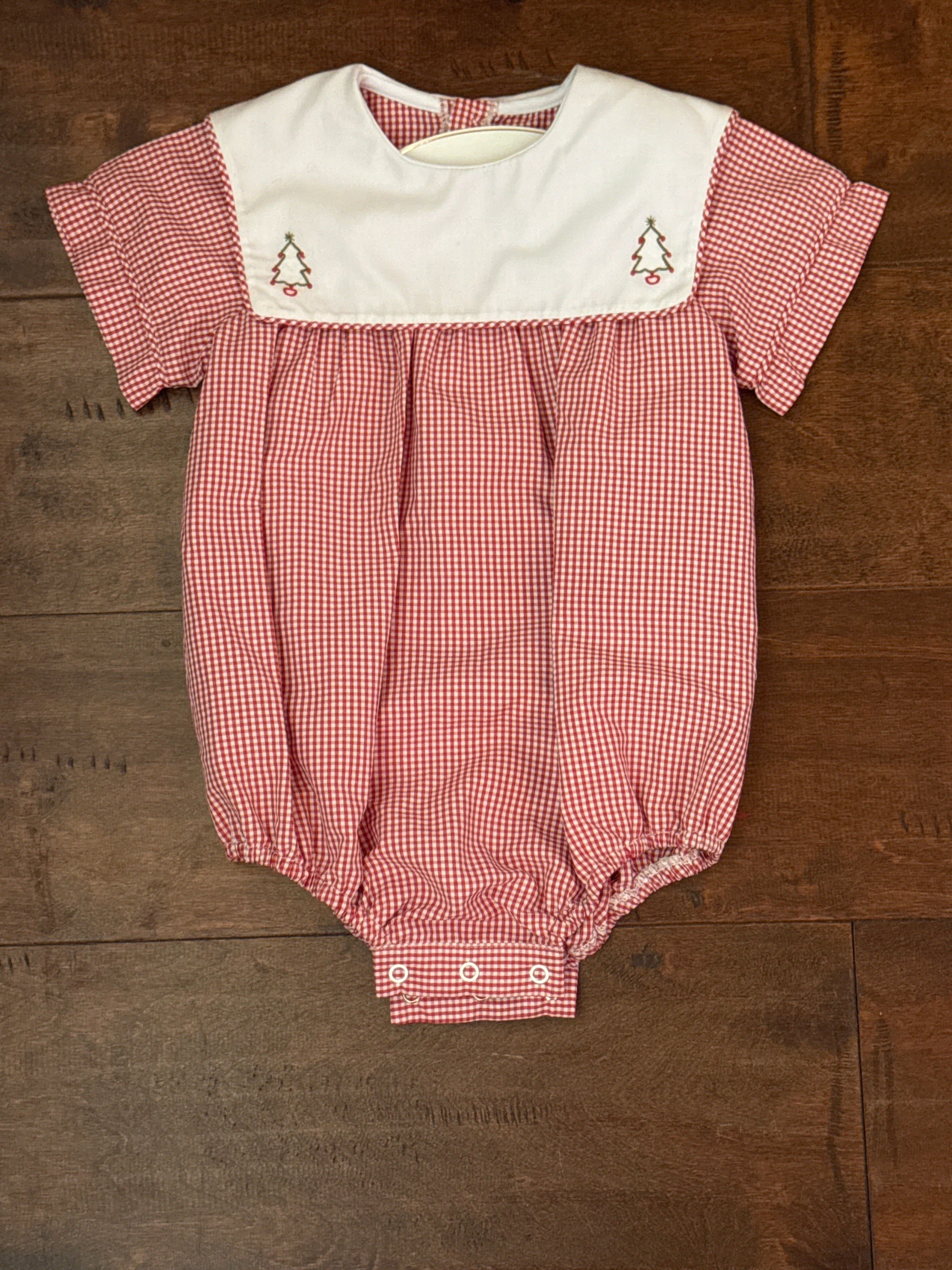 Lullaby Set Red Mini Gingham Tree Bubble 24m