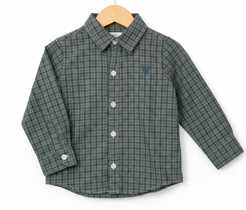 Green Plaid Button Down