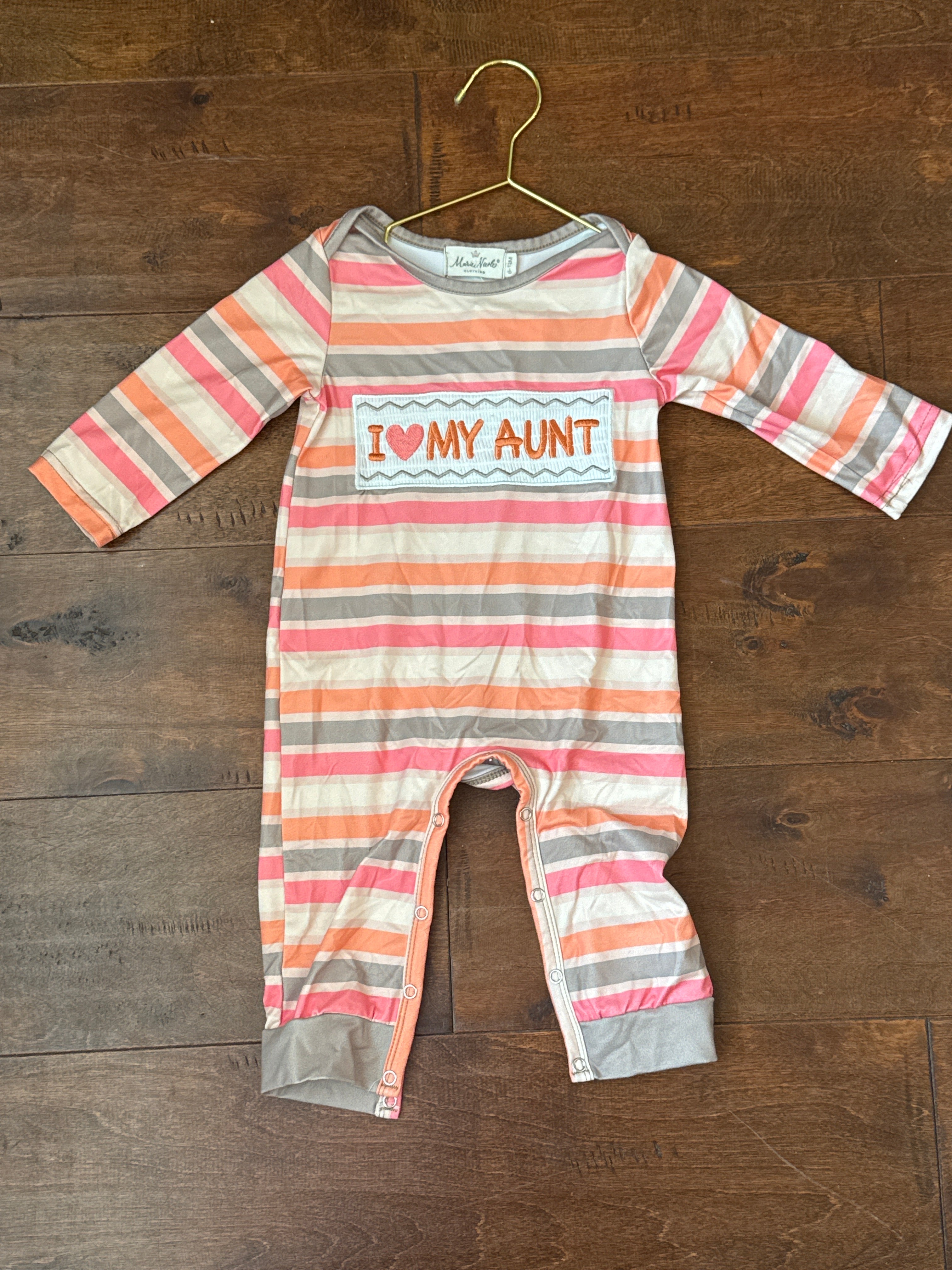 Marie Nicole I Love My Aunt Romper 6-12M