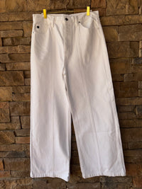 KanCan Wide Leg White Jeans 9/28