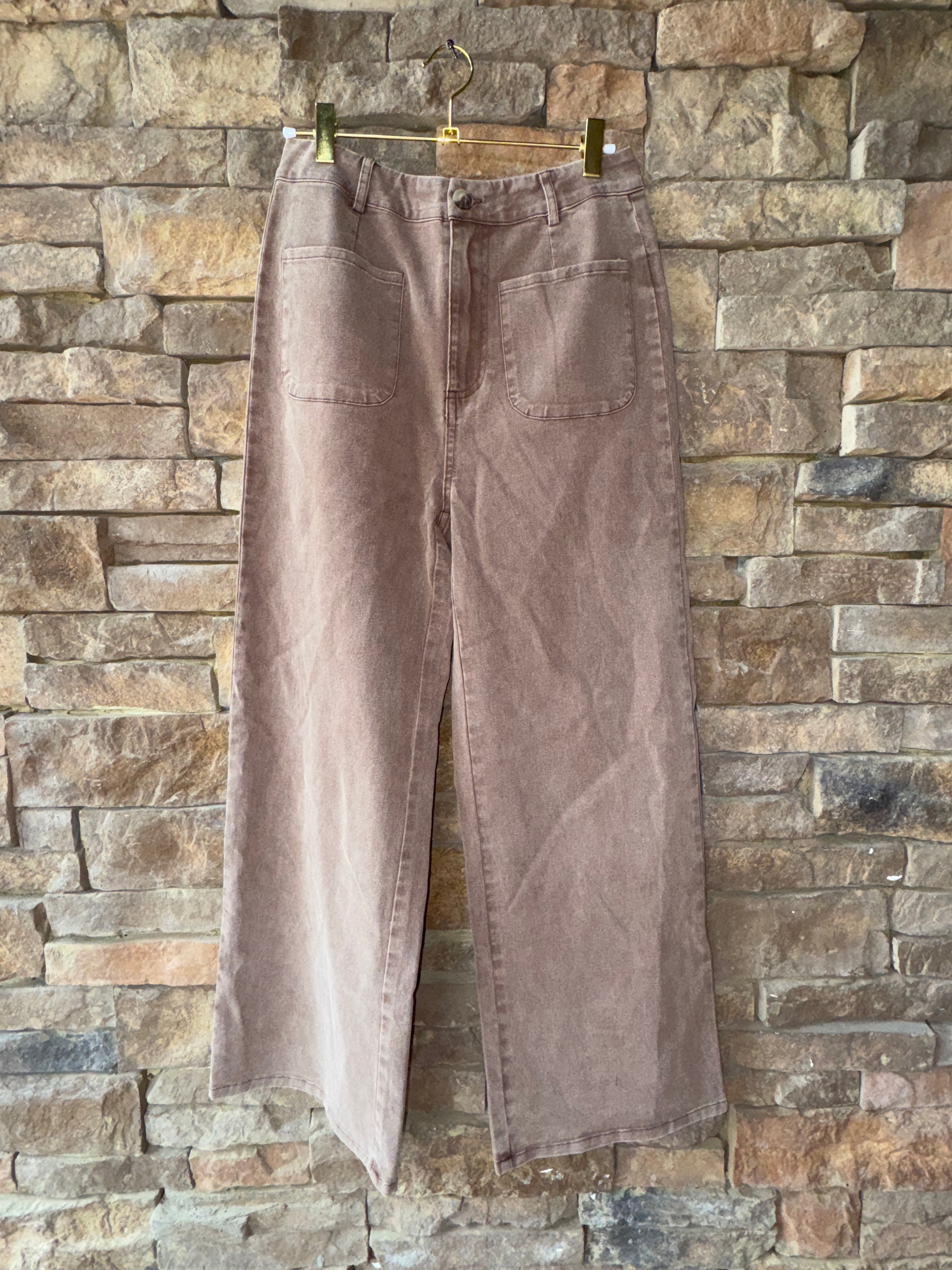 Entro Brown Wide Leg Pant S