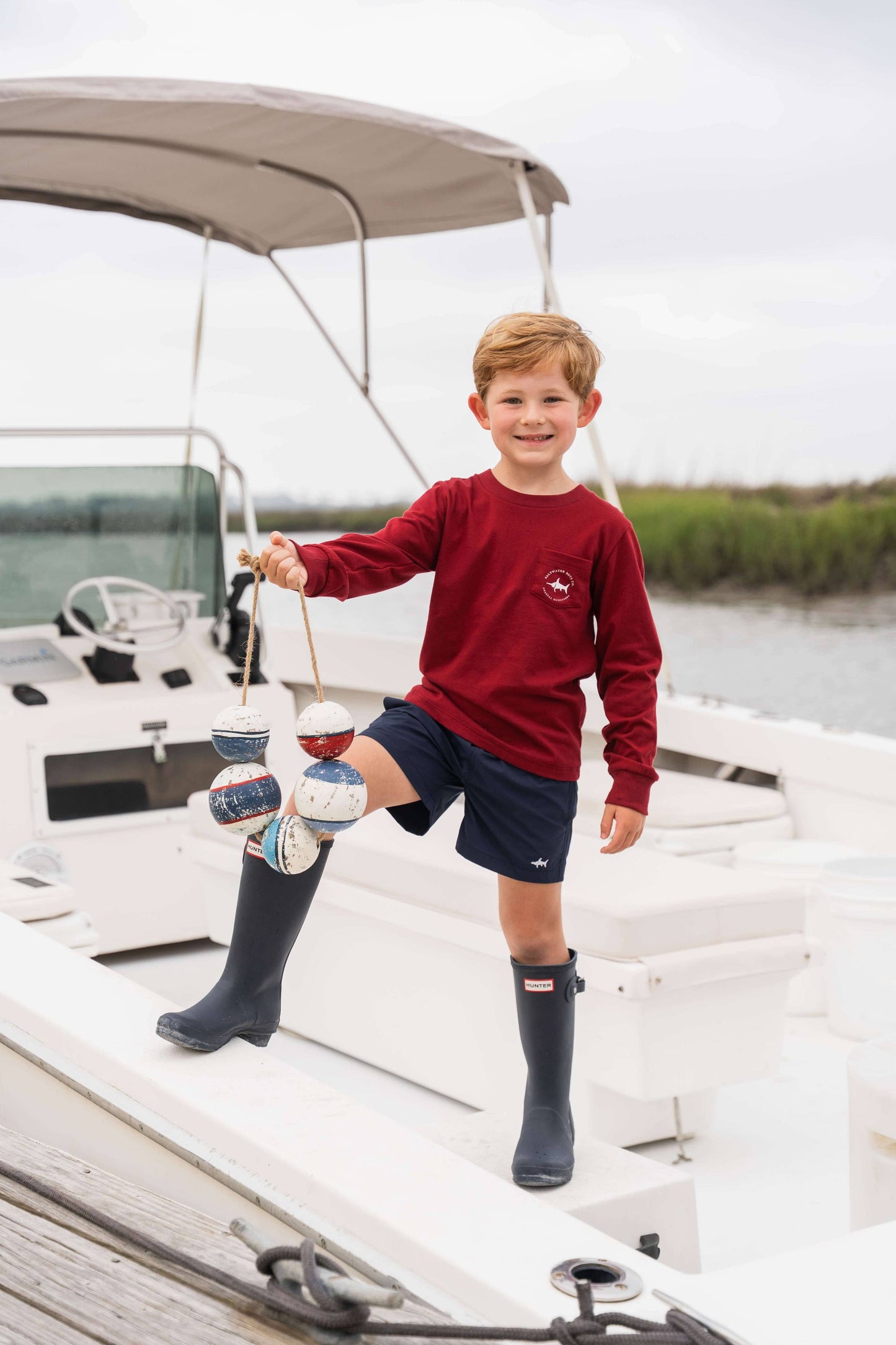 Inlet Boys Performance Short- Navy