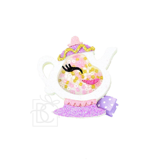 Shaker Handcrafted Hair Clip: TEAPOT