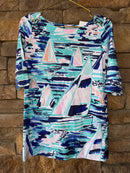 Lilly Pulitzer Sailboat Print Dress XS (2-3)