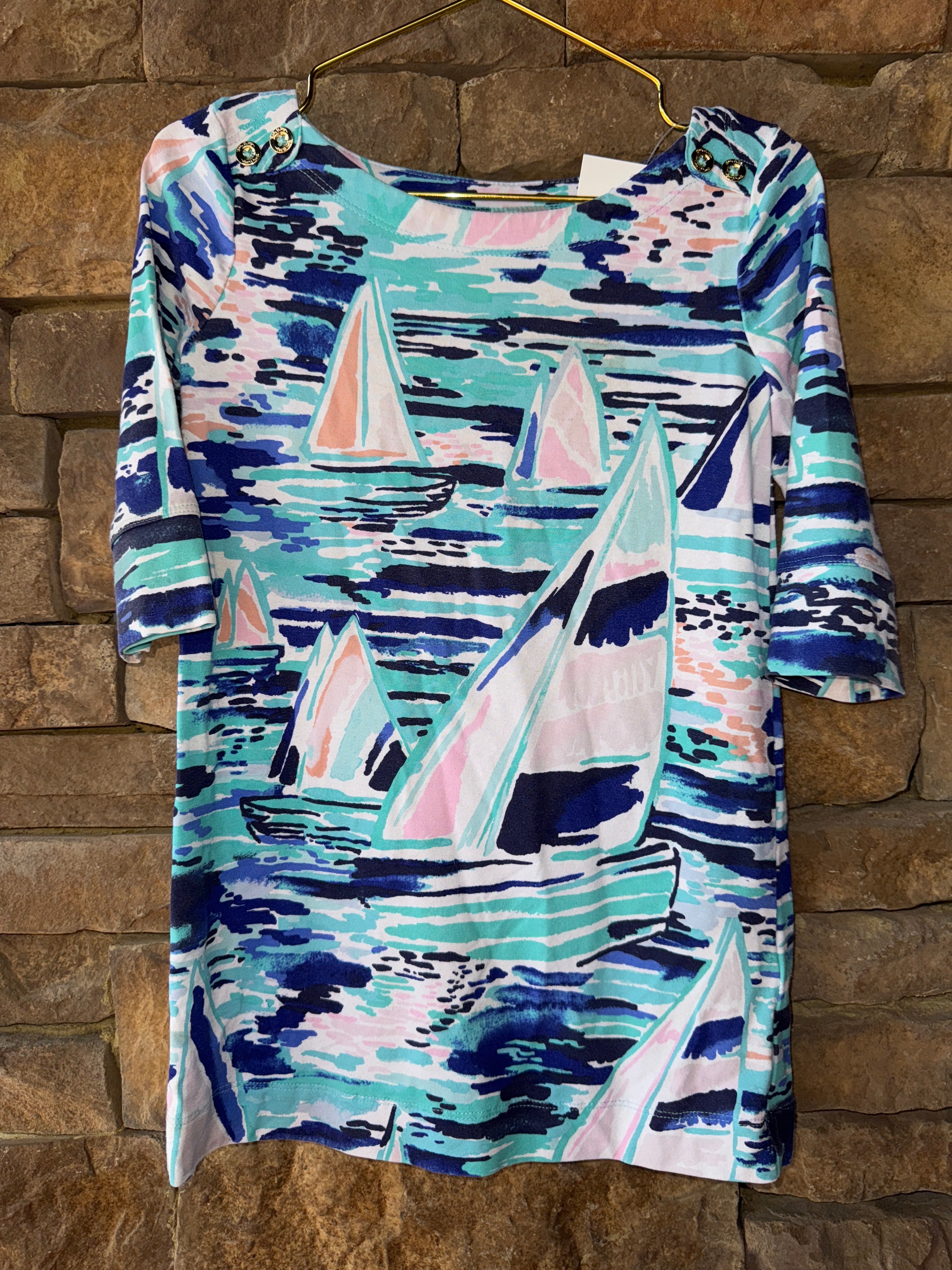 Lilly Pulitzer Sailboat Print Dress XS (2-3)