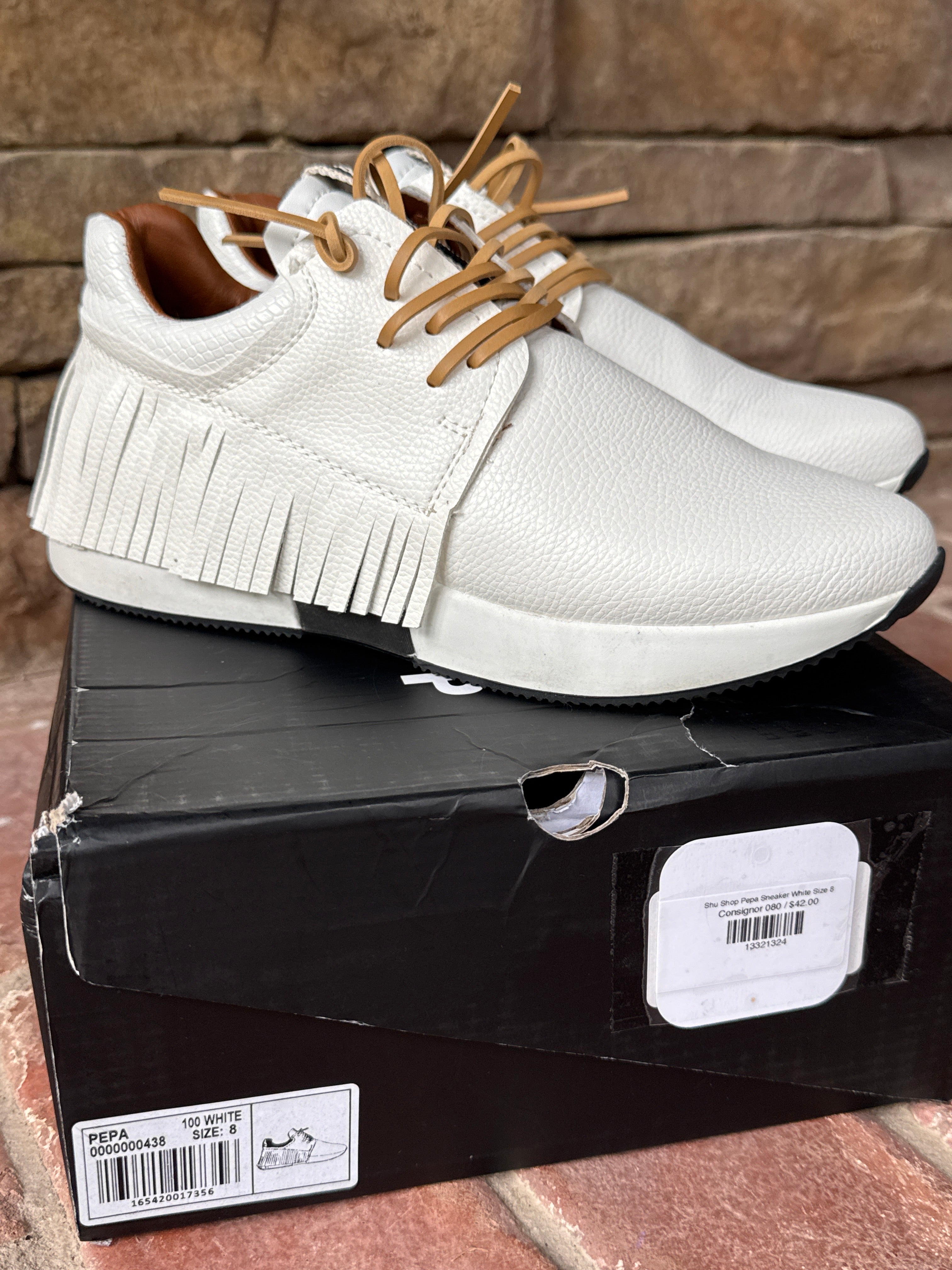 Shu Shop Pepa Sneaker White Size 8