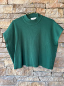 Zenana Emerald Cap Sleeve Sweater M