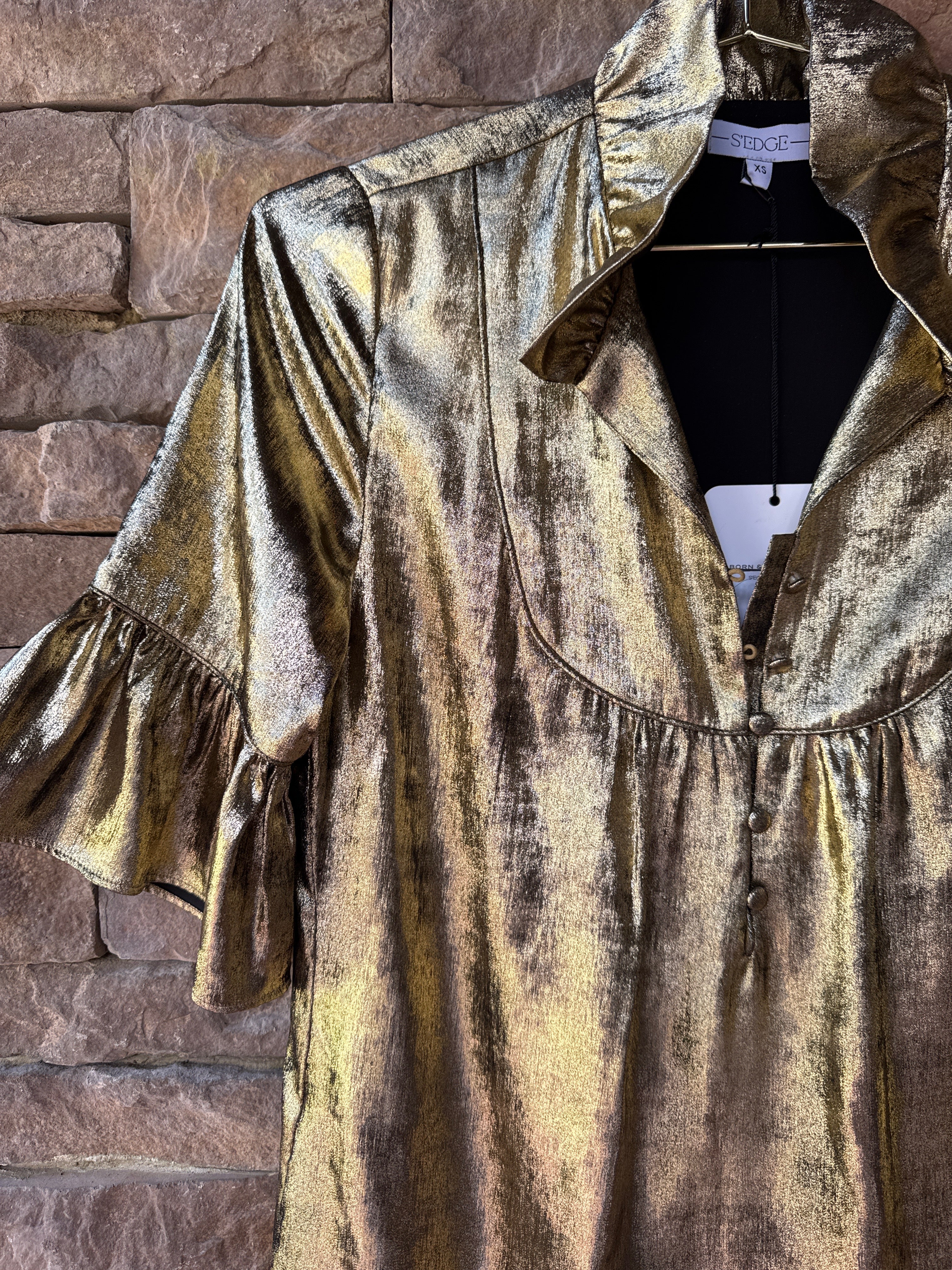 S'Edge Mary Dress in Bronze XS
