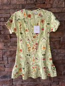 Anna Cate Kyle Dress Lime Stamp S