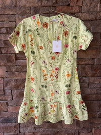 Anna Cate Kyle Dress Lime Stamp S