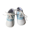 Angel Baby Shoes White and Blue Size 1