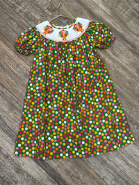 Petite Palace Turkey Smocked Dress 3T