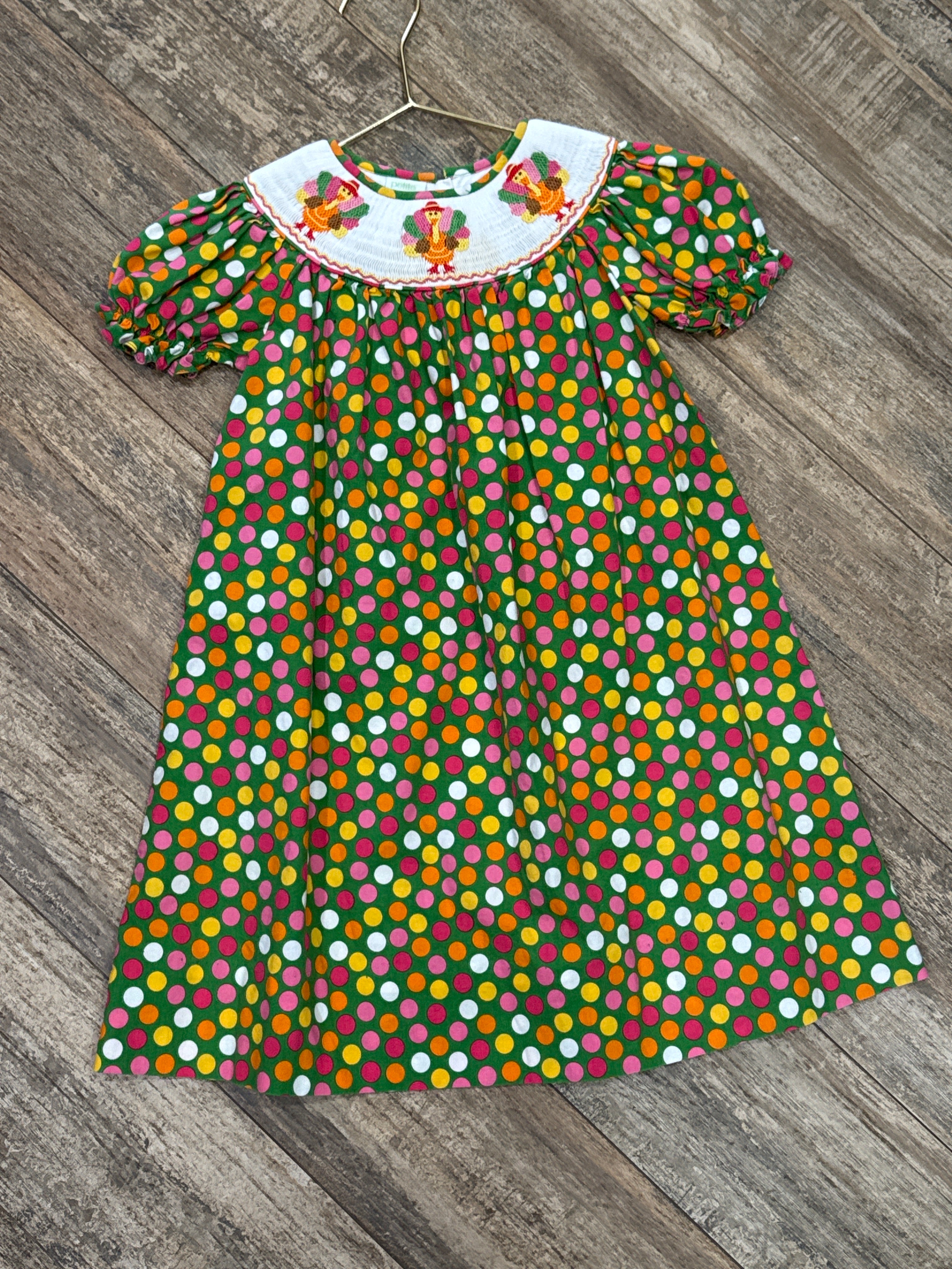 Petite Palace Turkey Smocked Dress 3T