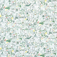 Golf Boys Shortie Romper: Golf - Putting Green / 12-18M