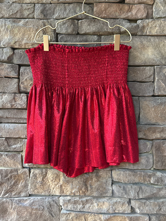 QOS Red Swing Short L
